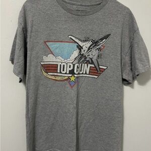 Top Gun Jet Graphic Tee in Gray